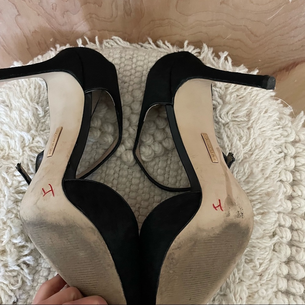 Louise et Cié Inulya Black Calf Hair Pointy Toe Pumps - Picture 6 of 8